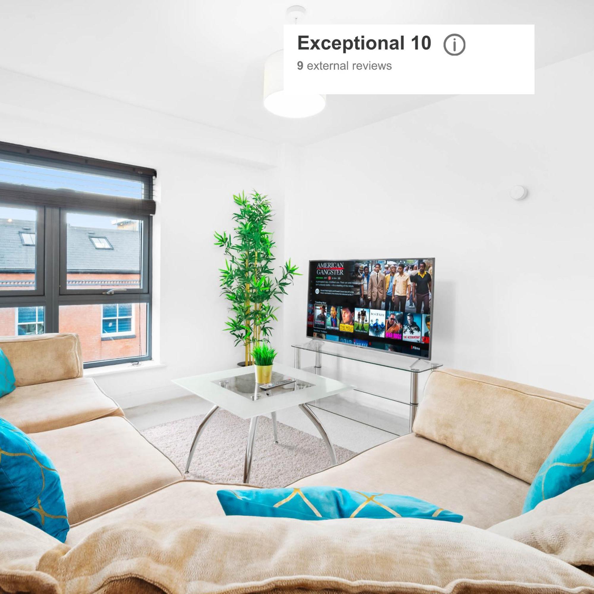 Birmingham City Centre Apartment - Wifi - Netflix - Top Rated - 59L Dış mekan fotoğraf